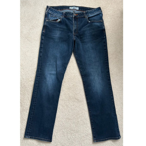 Lee Modern Series Relaxed Fit Straight Leg Jeans Dark Wash 38x32 - Picture 1 of 3